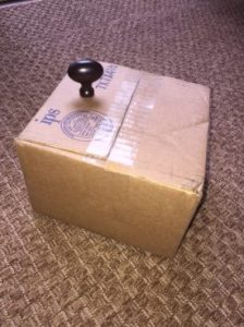 I ordered four knobs and just received one in a box that easily would have held them all. Company emails indicate the other three will arrive today as well. Hope they're not in three separate boxes!  